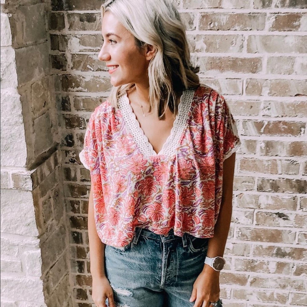 Free People cropped Blouse
